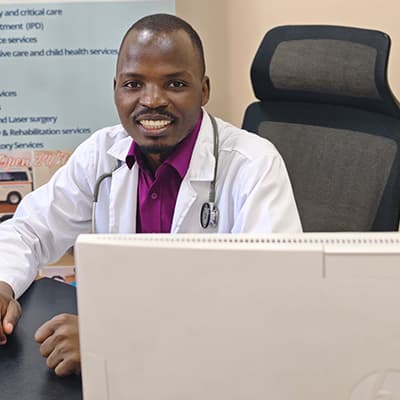 Dr. Kato David, Medical Officer at Nile International Hospital, Jinja