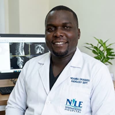 Mr. Nsamba Swamadu, Medical Imaging Technologist at Nile International Hospital, Jinja