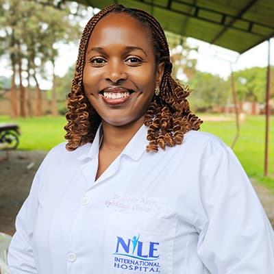 Ms. Linda Nakayiza, Ophthalmic Clinical Officer at Nile International Hospital, Jinja